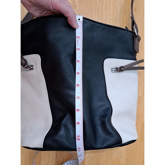 Bulldog Black & Tan Hobo Crossbody Concealed Carry Holster Purse w/ Keys Locks - Picture 3 of 15